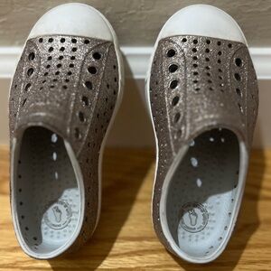 Native Shoes Kids Glittery Brown Sneakers